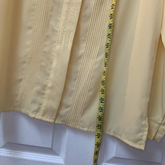 Gorgeous Vintage Tailored Yellow Button Sleeve large - Picture 12 of 14